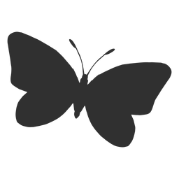 Icono de silueta de vuelo de mariposa Diseño PNG
