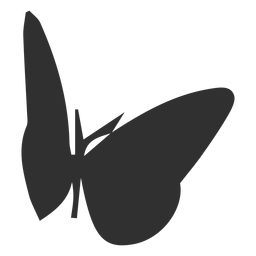 Desenho de silhueta de borboleta