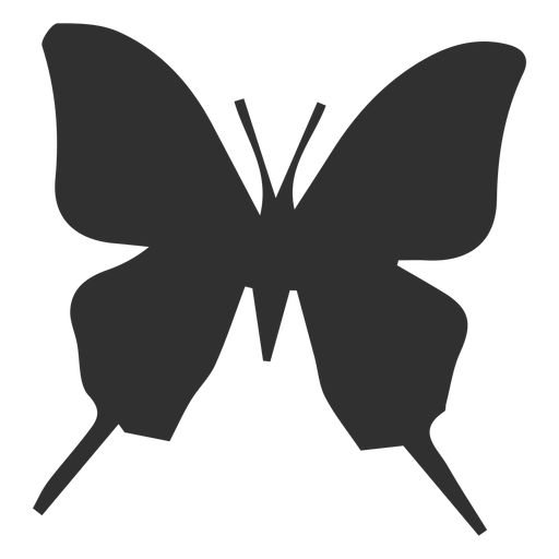 Schmetterlingsschattenbildikone Schmetterlingsschattenbild PNG-Design