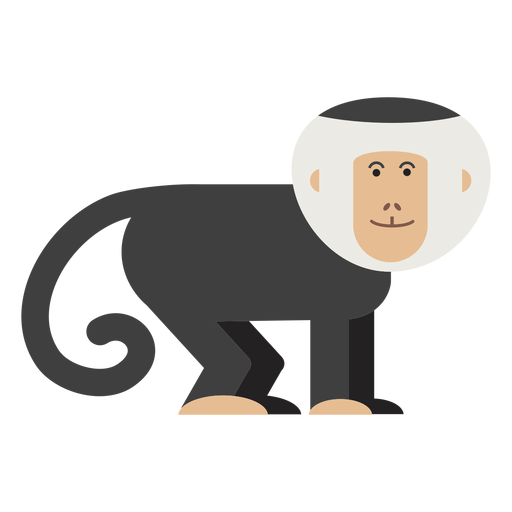 Design PNG E SVG De Ilustração Da Linha Do Macaco-prego Para Camisetas