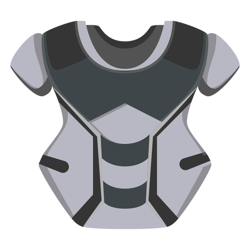 Baseball Catcher Torso Icon - Download in Colored Outline Style