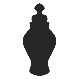 Ícone plano de jarra de especiarias em cerâmica Desenho PNG