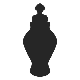 Icono plano de tarro de especias de cerámica Transparent PNG