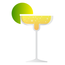 Ícone de coquetel de margarita de champanhe Desenho PNG