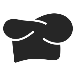 Kochmütze flache Ikone PNG-Design