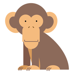 Chimpanzee monkey illustration PNG Design