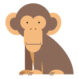 Ilustración de mono chimpancé Transparent PNG