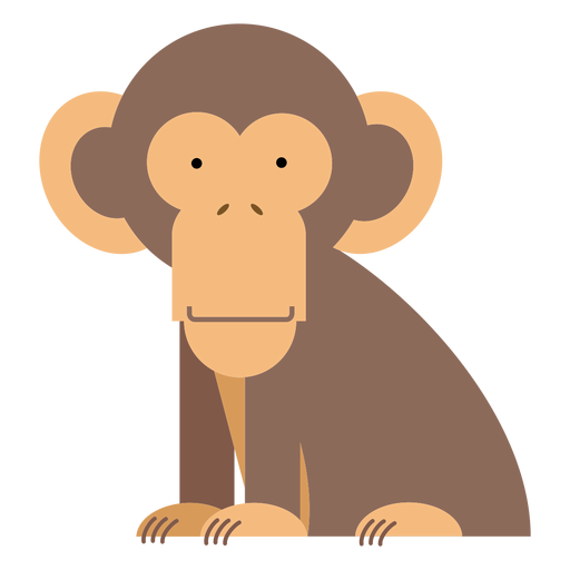 Ilustración de mono chimpancé Diseño PNG