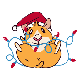 Luces de navidad guinea pig cartoon Luces de navidad guinea pig cartoon