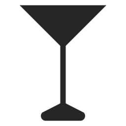 Ícone plano de copo de coquetel Desenho PNG