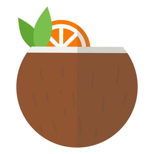 Coconut cocktail icon