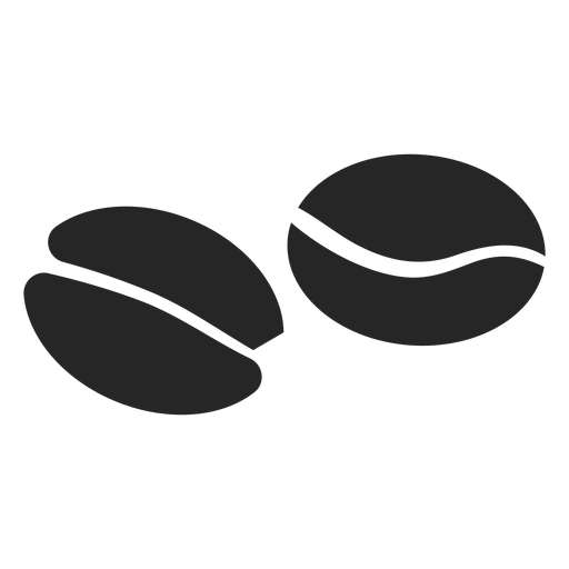 Coffee bean flat icon PNG Design