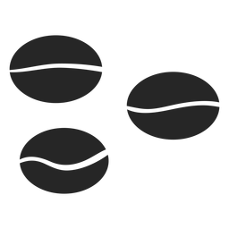 Icono de granos de café Diseño PNG
