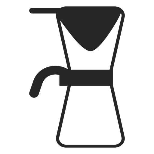 Icono de trazo de cafetera Diseño PNG