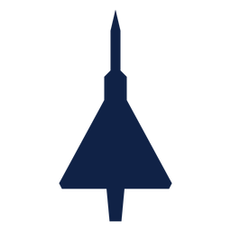 Airplane top view simple silhouette PNG Design