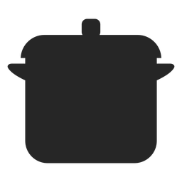 Icono plano de olla de cocina Diseño PNG