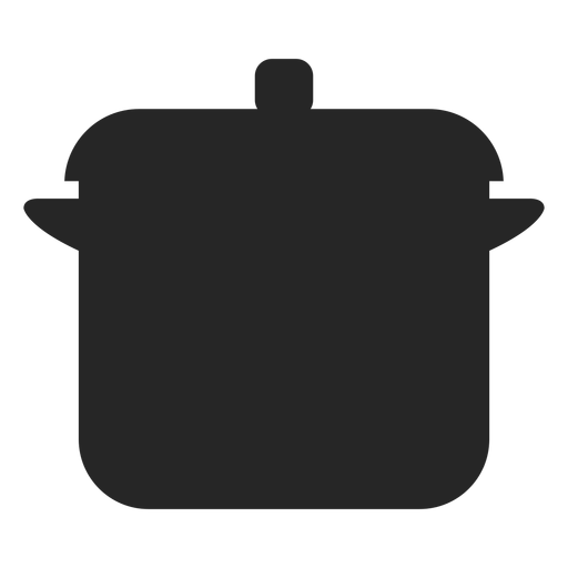 Icono plano de olla de cocina Diseño PNG