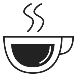 Coupe coffee cup flat icon PNG Design