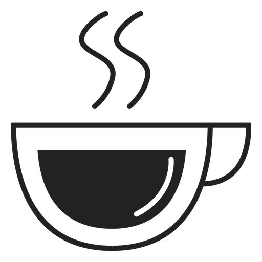 Icono plano de taza de caf? cup? Diseño PNG