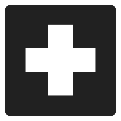 Cross square icon