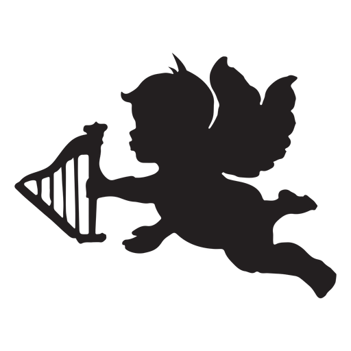 Cupido con una silueta de flecha Transparent PNG Cupido con una silueta de flecha Transparent PNG