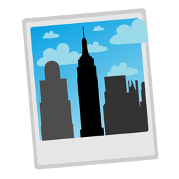 Icono de foto del edificio Empire State Diseño PNG