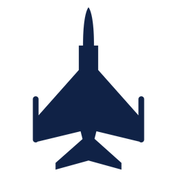 Blue airplane top view silhouette PNG Design Transparent PNG