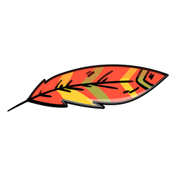 Federkarikaturikone PNG-Design