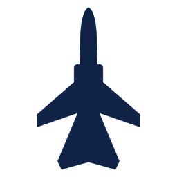 Fighter aircraft top view silhouette PNG Design Transparent PNG