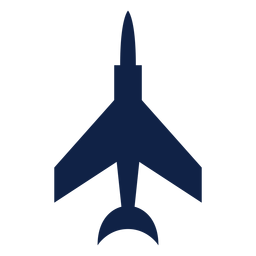 Kampfflugzeug Draufsicht Silhouette PNG-Design