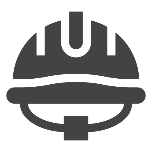 Ícone plano de capacete de bombeiro Desenho PNG