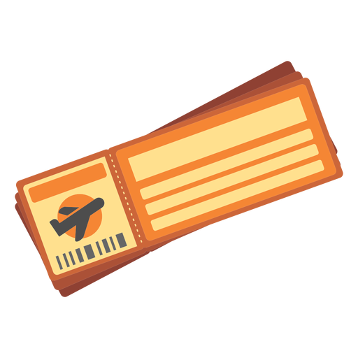 Flight ticket icon PNG Design