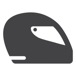 Ícone plano do capacete da fórmula Desenho PNG