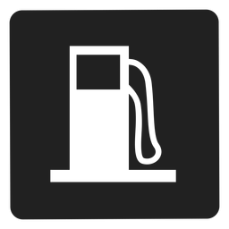 Gasoline tank square icon PNG Design