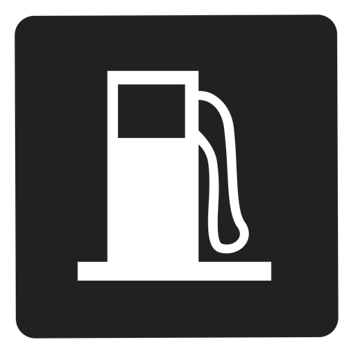 Gasoline tank square icon
