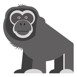 Gibbon Affe Illustration PNG-Design
