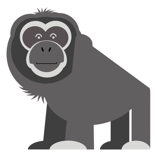 Gibbon Affe Illustration PNG-Design