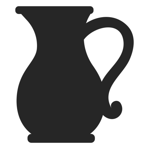 Icono plano de jarra de vidrio Diseño PNG