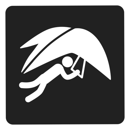 Glider square icon PNG Design