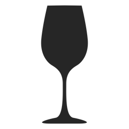 Ícone plano de taça de vidro Desenho PNG
