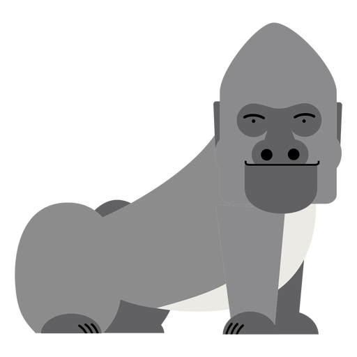 Gorilla-Affen-Illustration PNG-Design