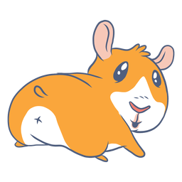 Guinea pig butt cartoon PNG Design