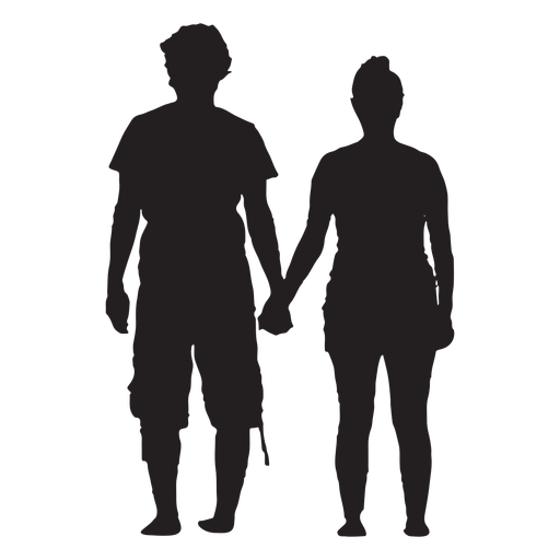 Hand Holding Couple Silhouette Png And Svg Design For T Shirts