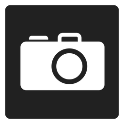 Quadratisches Symbol der Handkamera PNG-Design