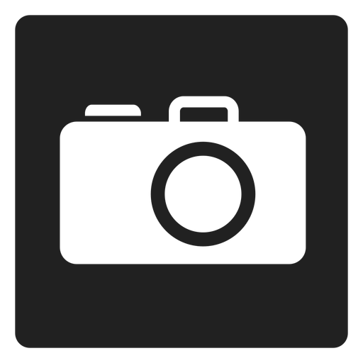 Icono cuadrado de cámara de mano Diseño PNG