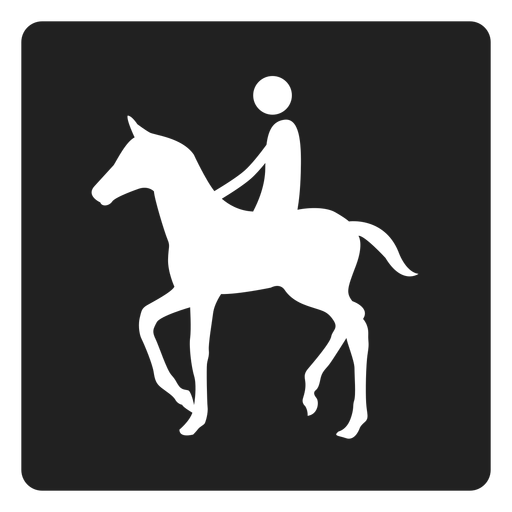 Horse back riding square icon Transparent PNG Horse back riding square icon Transparent PNG