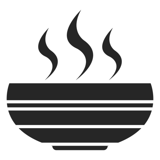 Hot soup bowl flat icon PNG Design