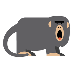 Howler monkey illustration PNG Design