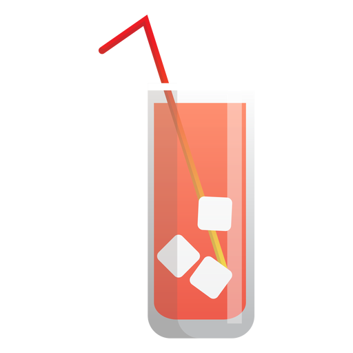 Ice tea icon PNG Design
