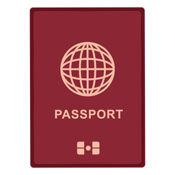 Ícone de passaporte internacional Desenho PNG